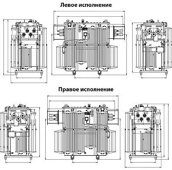 Фото чертежа ТМЗ 250/10/0,4